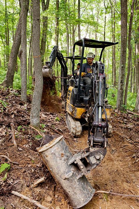 mountain bike trail building equipment